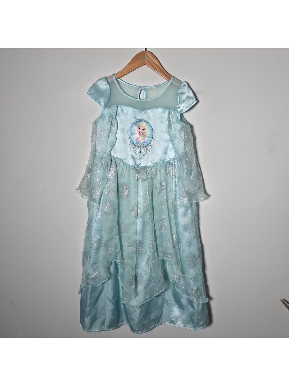 Disney Elsa Frozen Light Blue Dress Party Dress Up Age 4-5